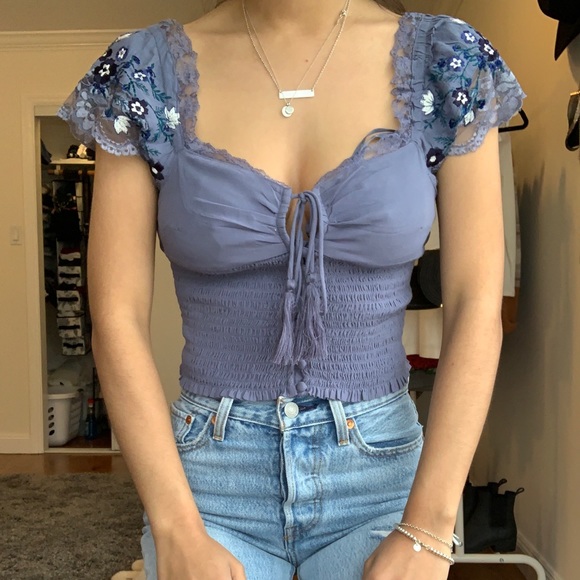 Free People Tops - Free People Blue Top